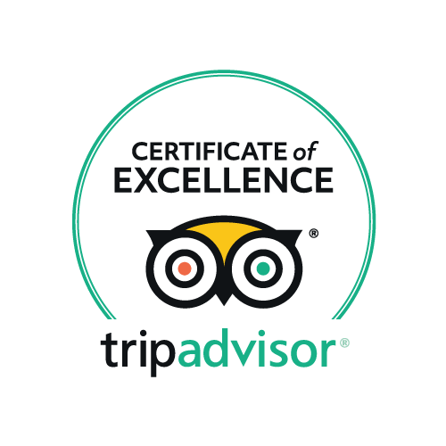 certificate of excellence on trip advisor badge